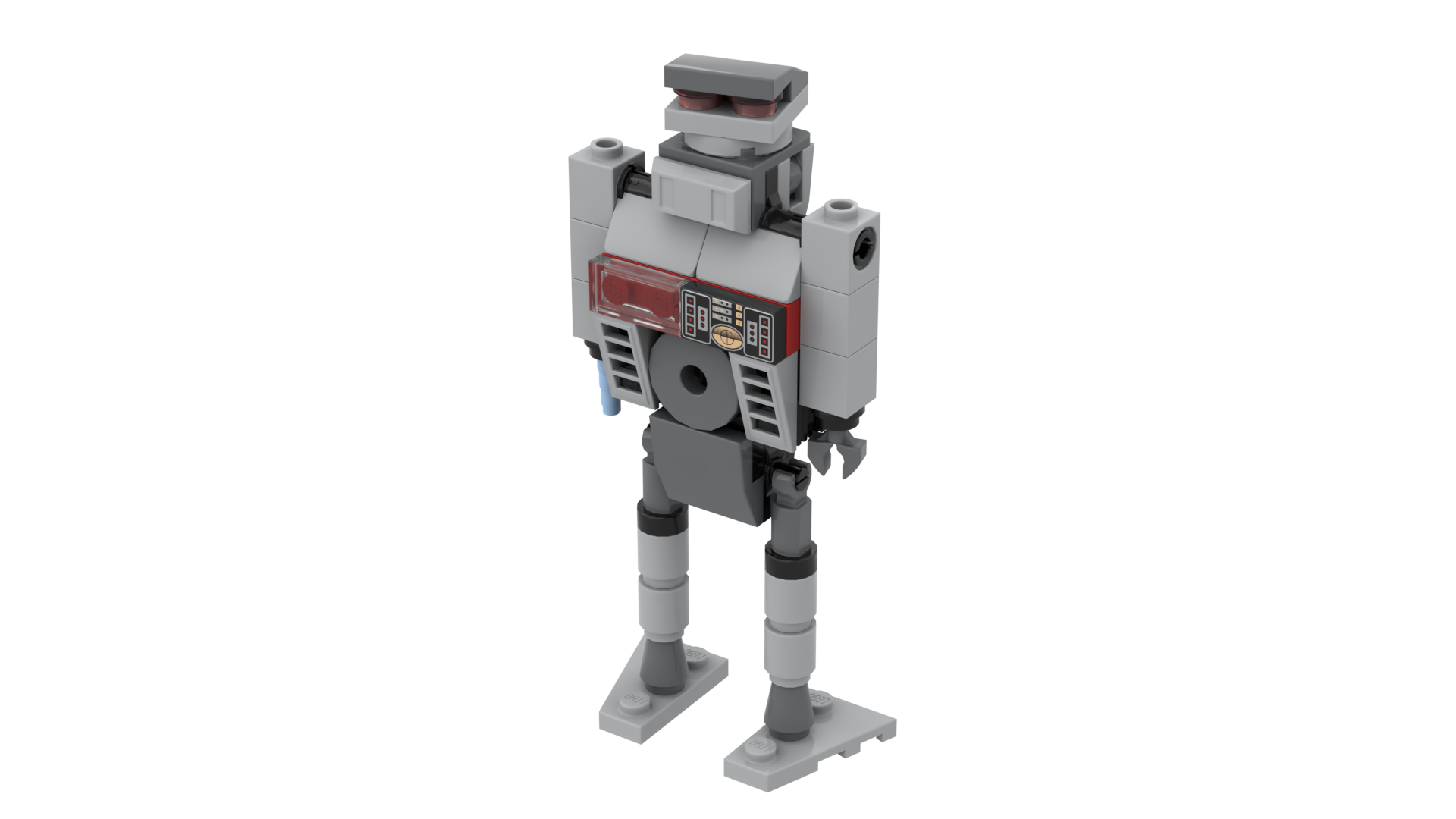 simple robot made out of Lego