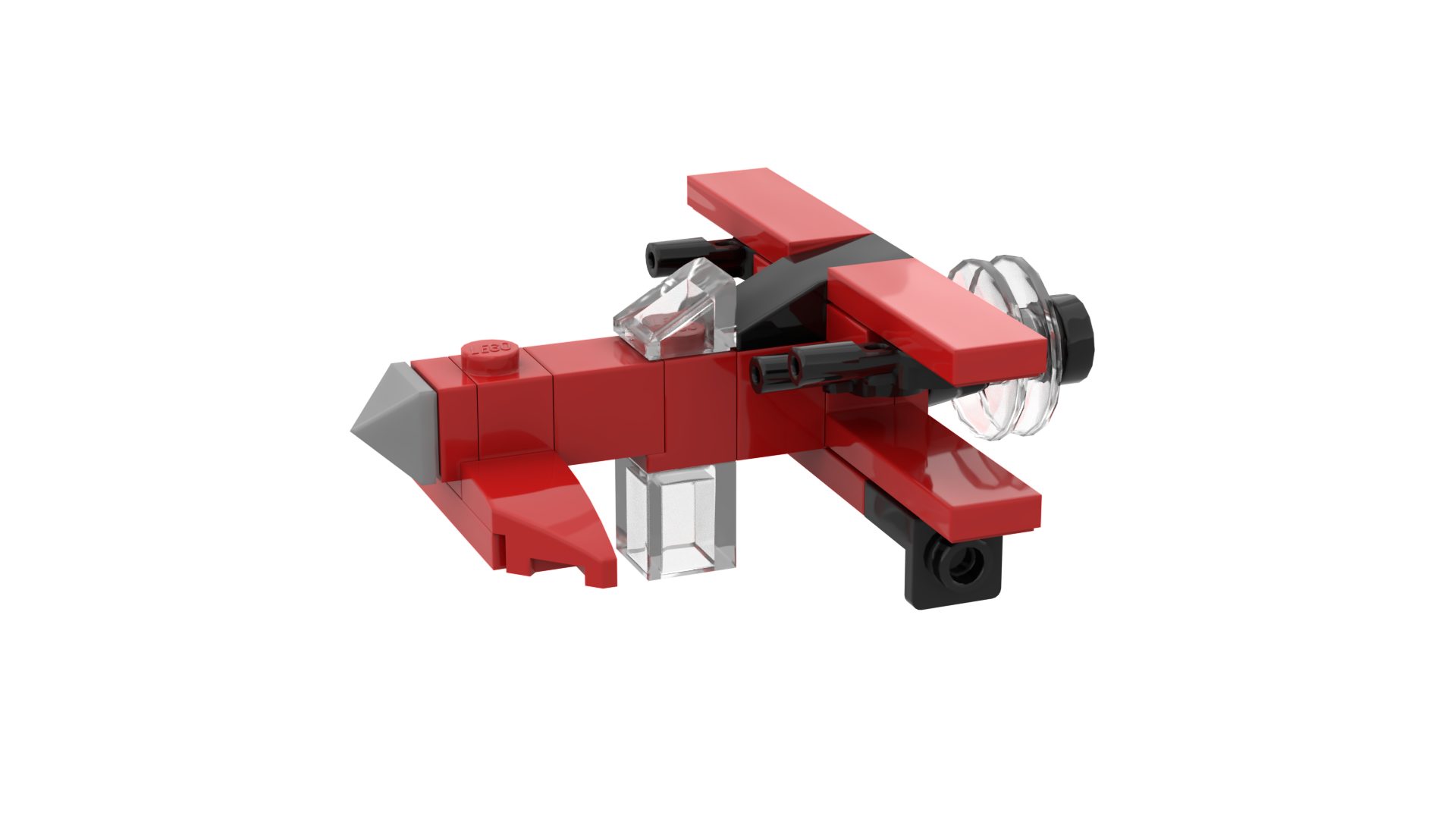 Hughes P21-J Devastator Lego model of double decker airplane type Hughes P21-J