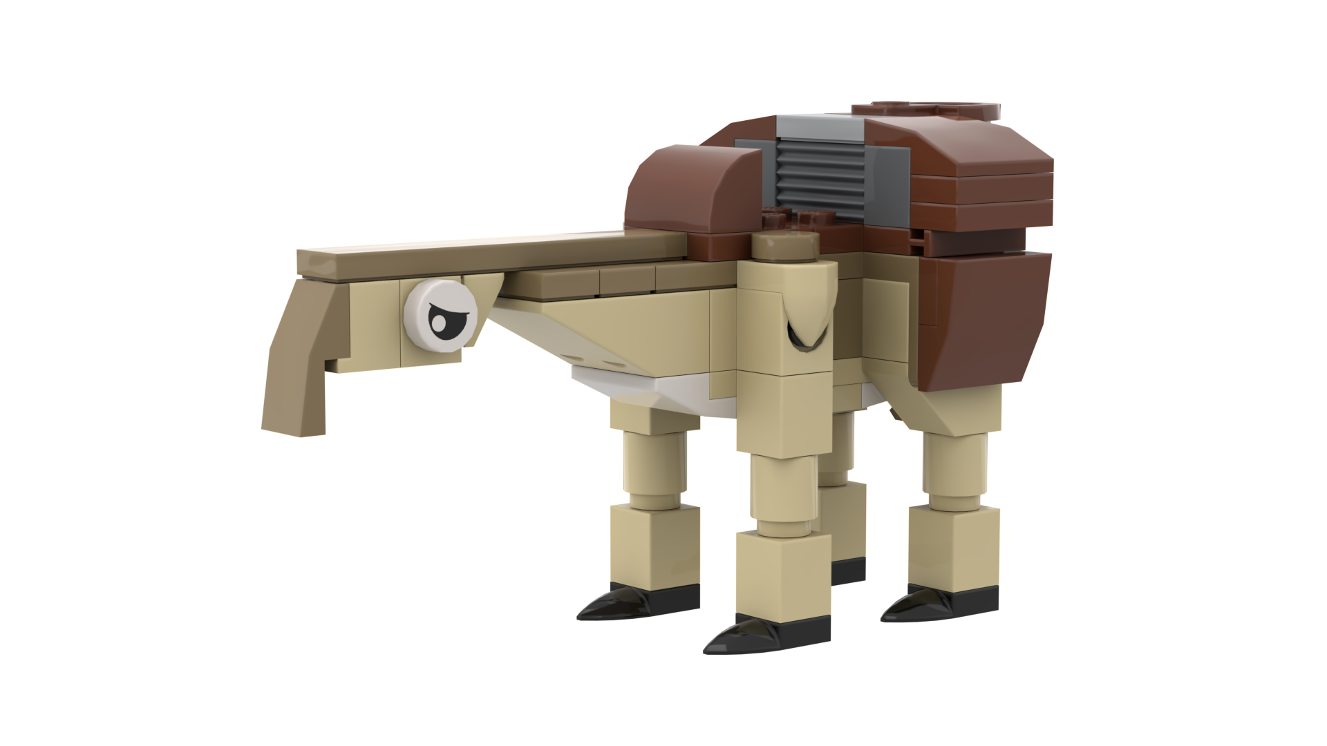 model of a fictional creature rom Star Wars called an Eopie